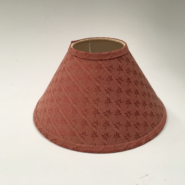 LAMPSHADE, Cone (Small) - Rust Brown Pattern
